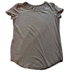 Lululemon‎ Short Sleeve Striped Shirt Women's L Black White Athletic Athleisure